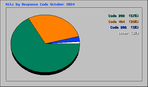 Hits by Response Code October 2024